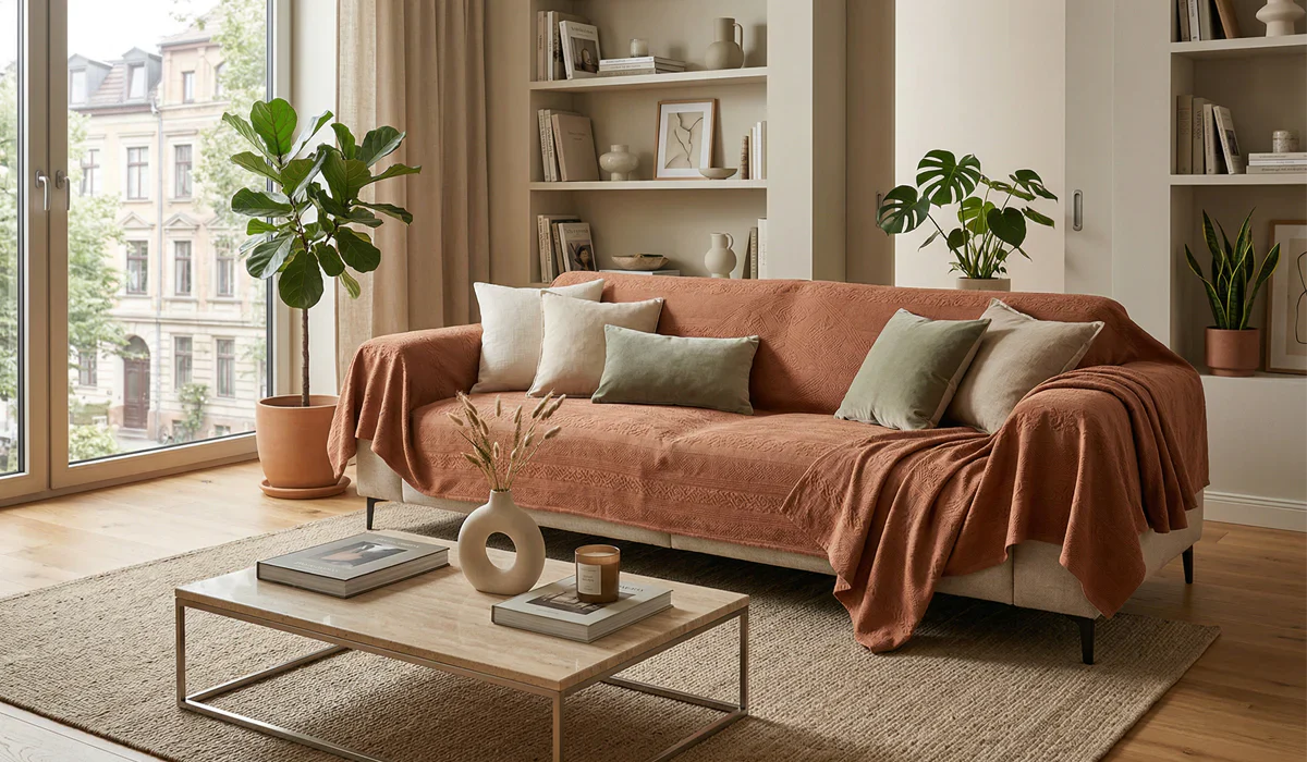 Frischer Wind im Wohnzimmer: So verändern Sofaüberwürfe den ganzen Raum
