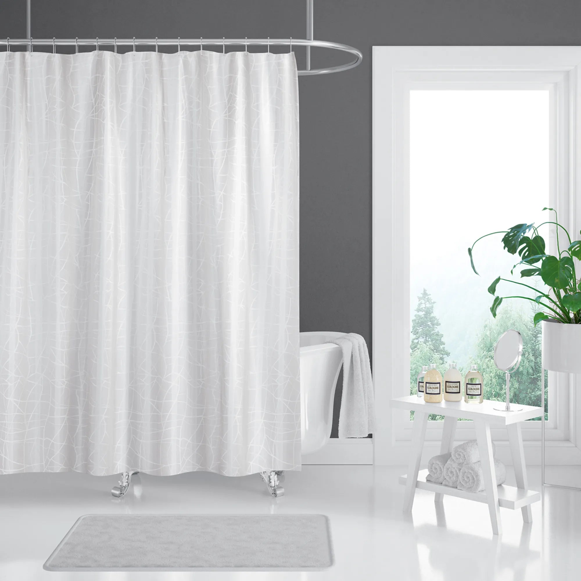 Shower Curtain Model 3182 - Water-repellent - 180x200 cm