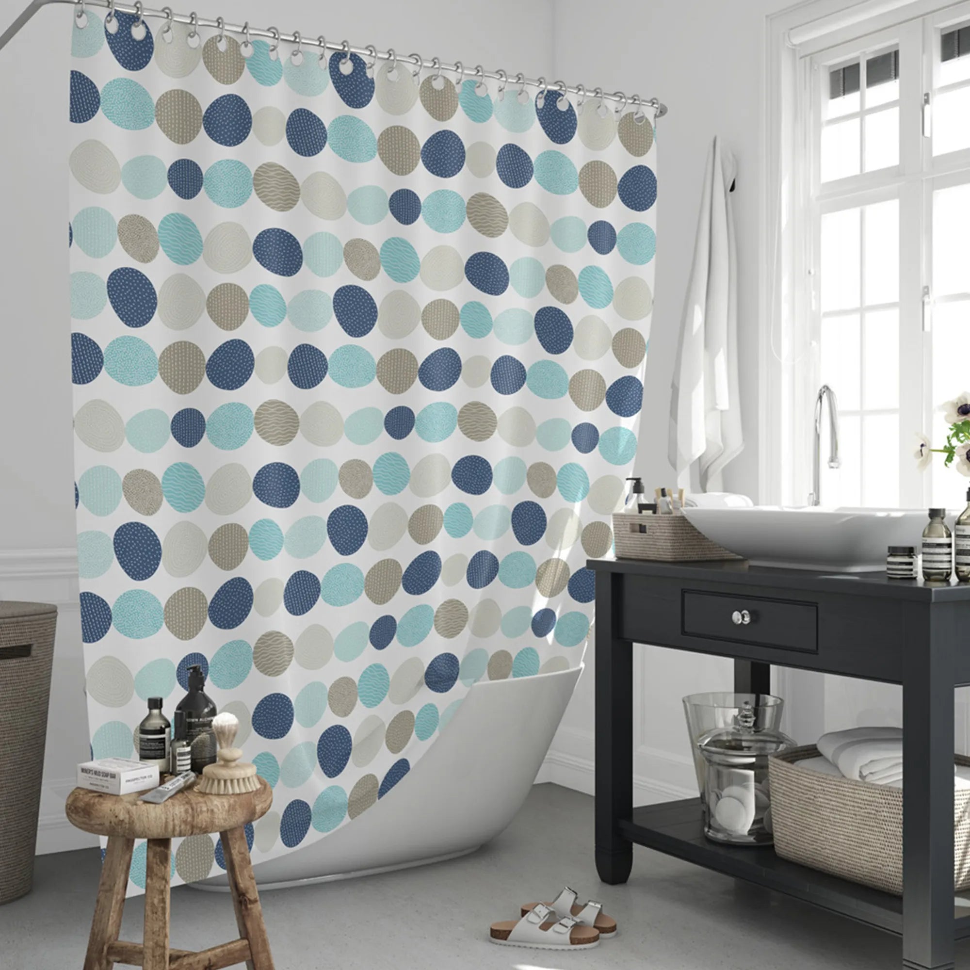 Duschvorhang Modell 5706 - Wasserabweisend - 180x200 cm