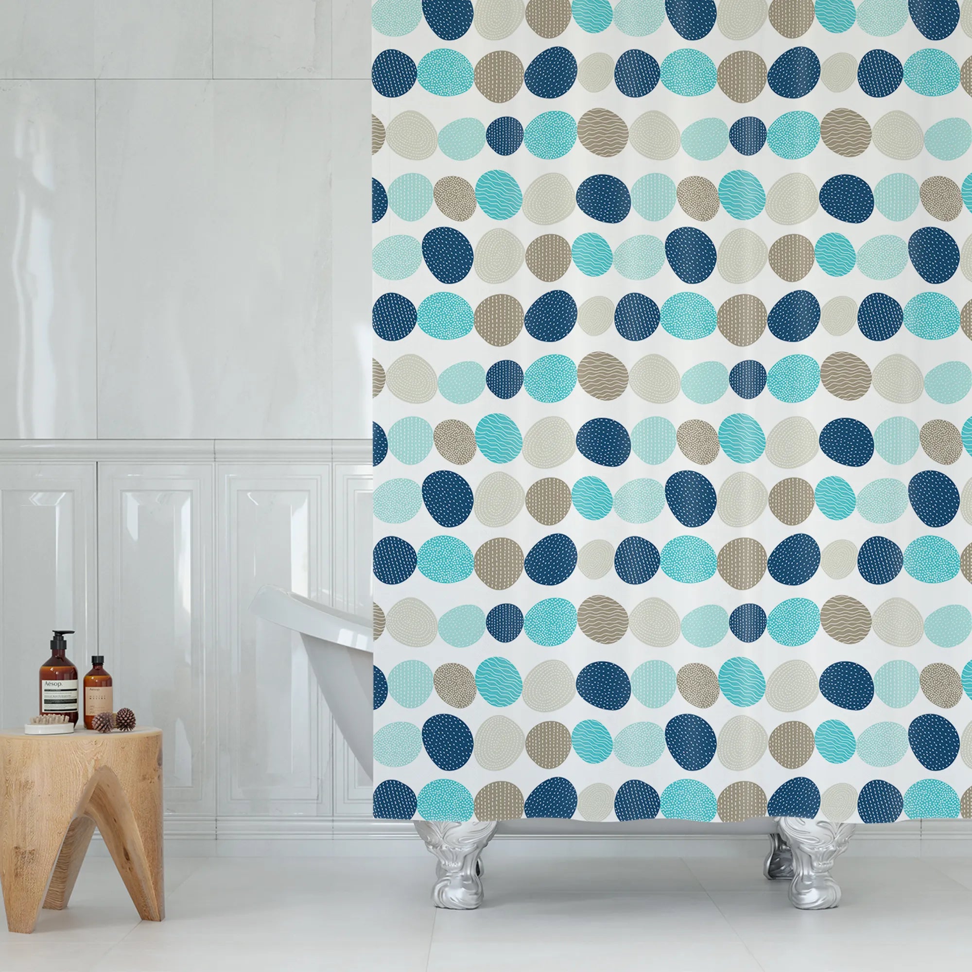 Duschvorhang Modell 5706 - Wasserabweisend - 180x200 cm