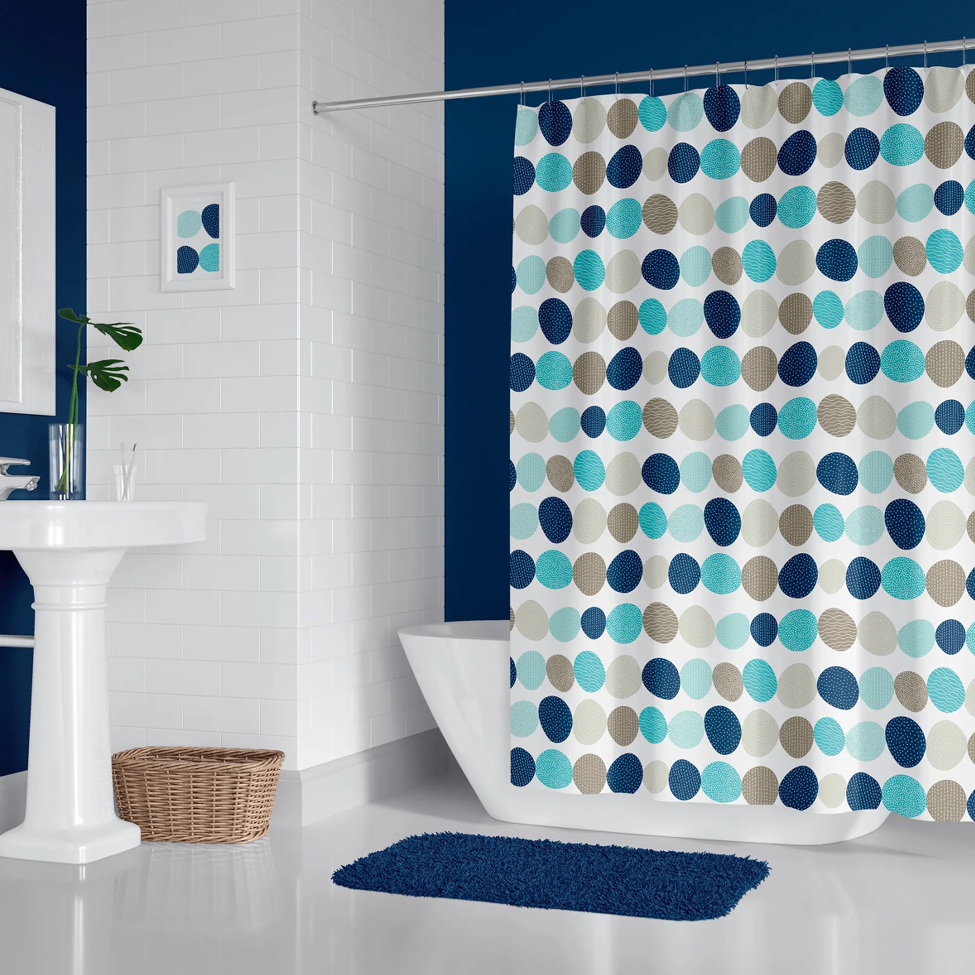 Duschvorhang Modell 5706 - Wasserabweisend - 180x200 cm