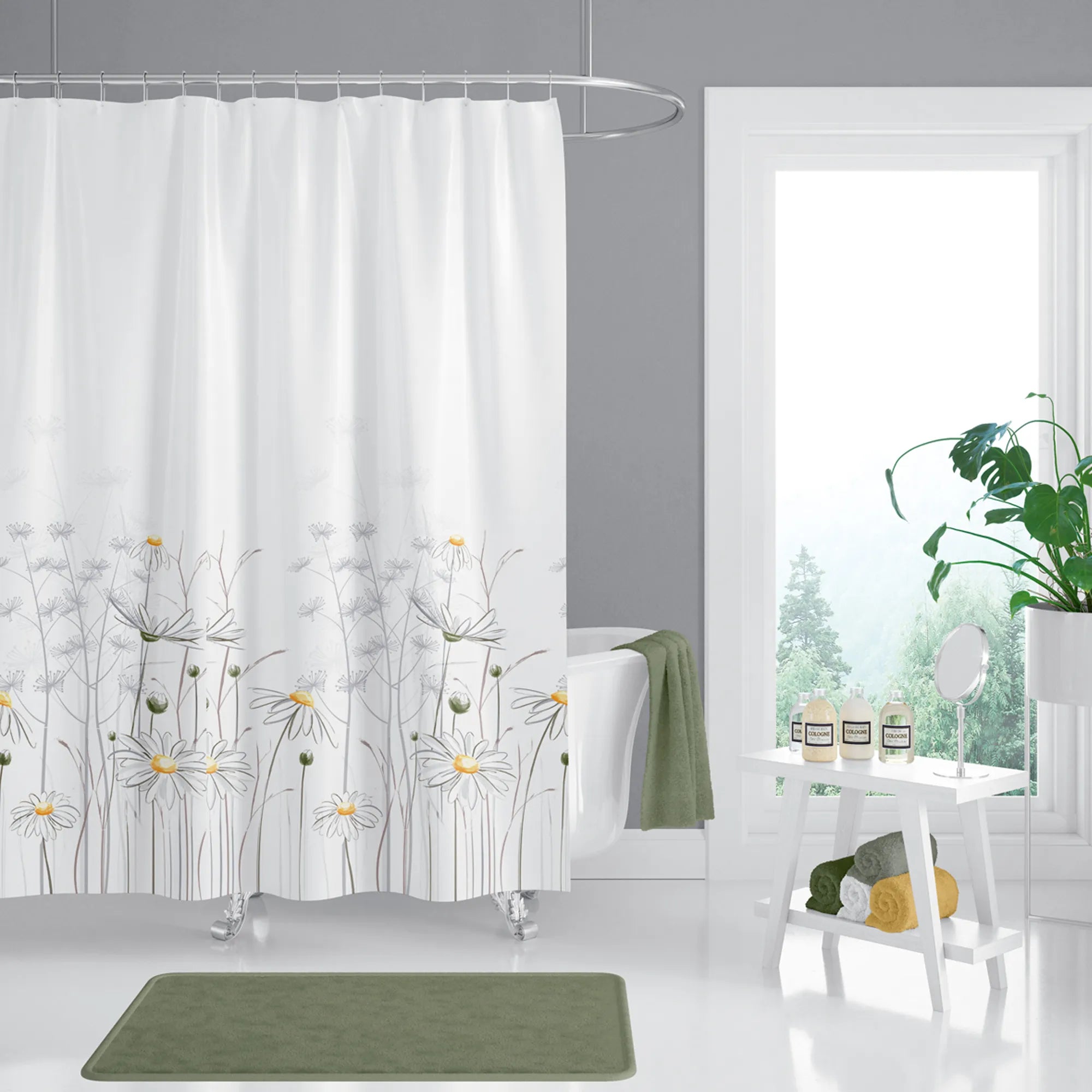 Duschvorhang Modell 8441 - Wasserabweisend - 180x200 cm