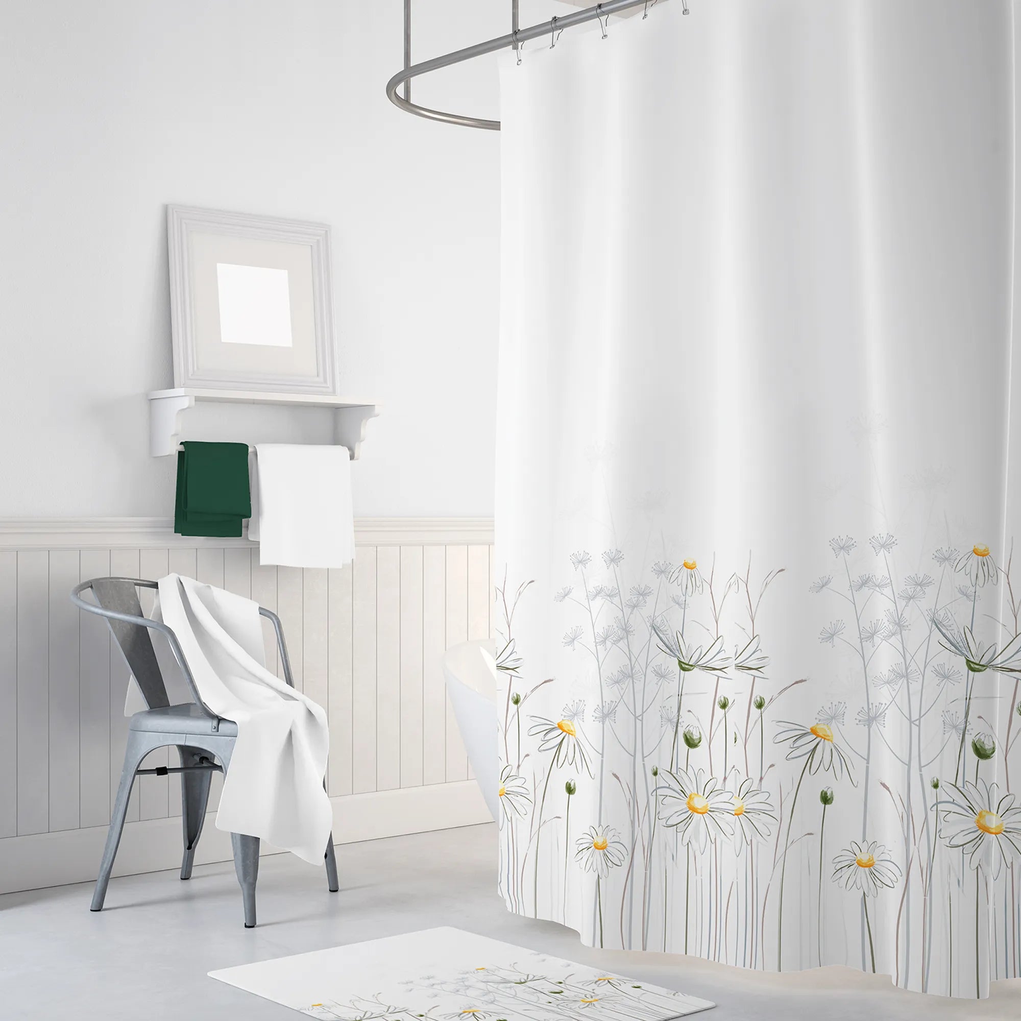 Duschvorhang Modell 8441 - Wasserabweisend - 180x200 cm