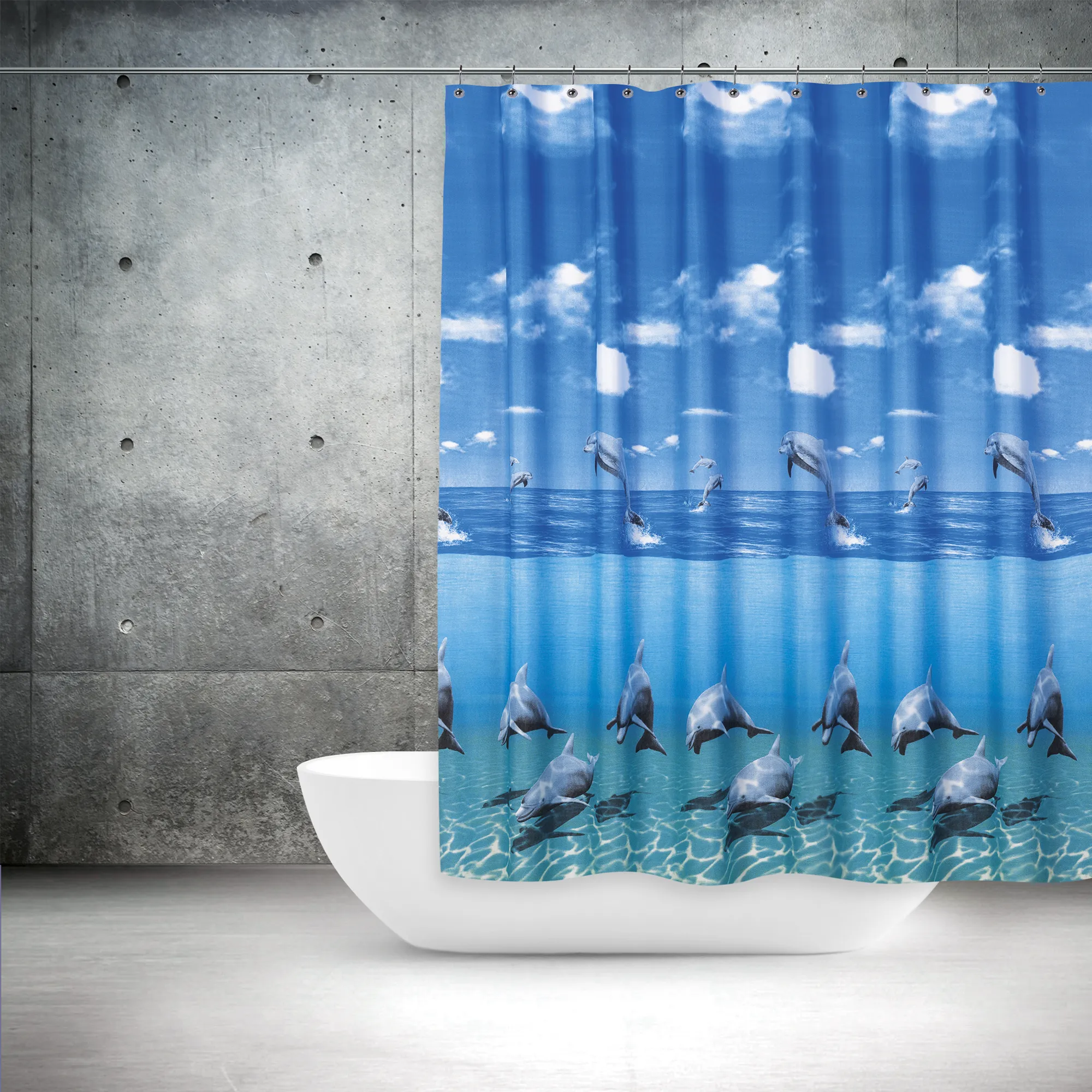 Duschvorhang Modell 8852 - Wasserabweisend - 180x200 cm