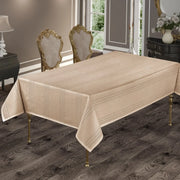 Tovaglia Colber Jacquard Beige - Antimacchia - 150x220 cm