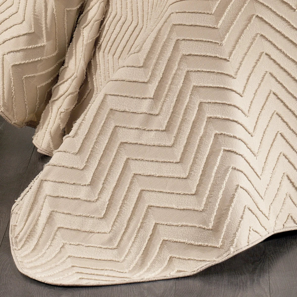 Almila 4 Stück 100% Chenille Tagesdecken-Set Cover Set