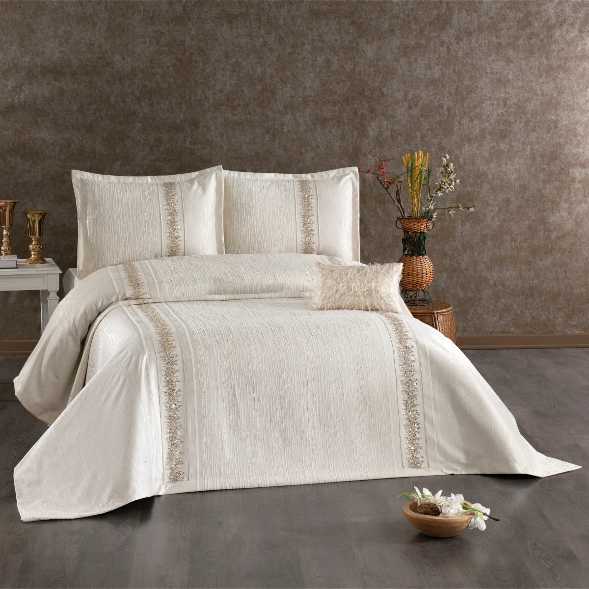 Leydi Classic Matratzenbezug Set 4 Stücke 100% Chenille