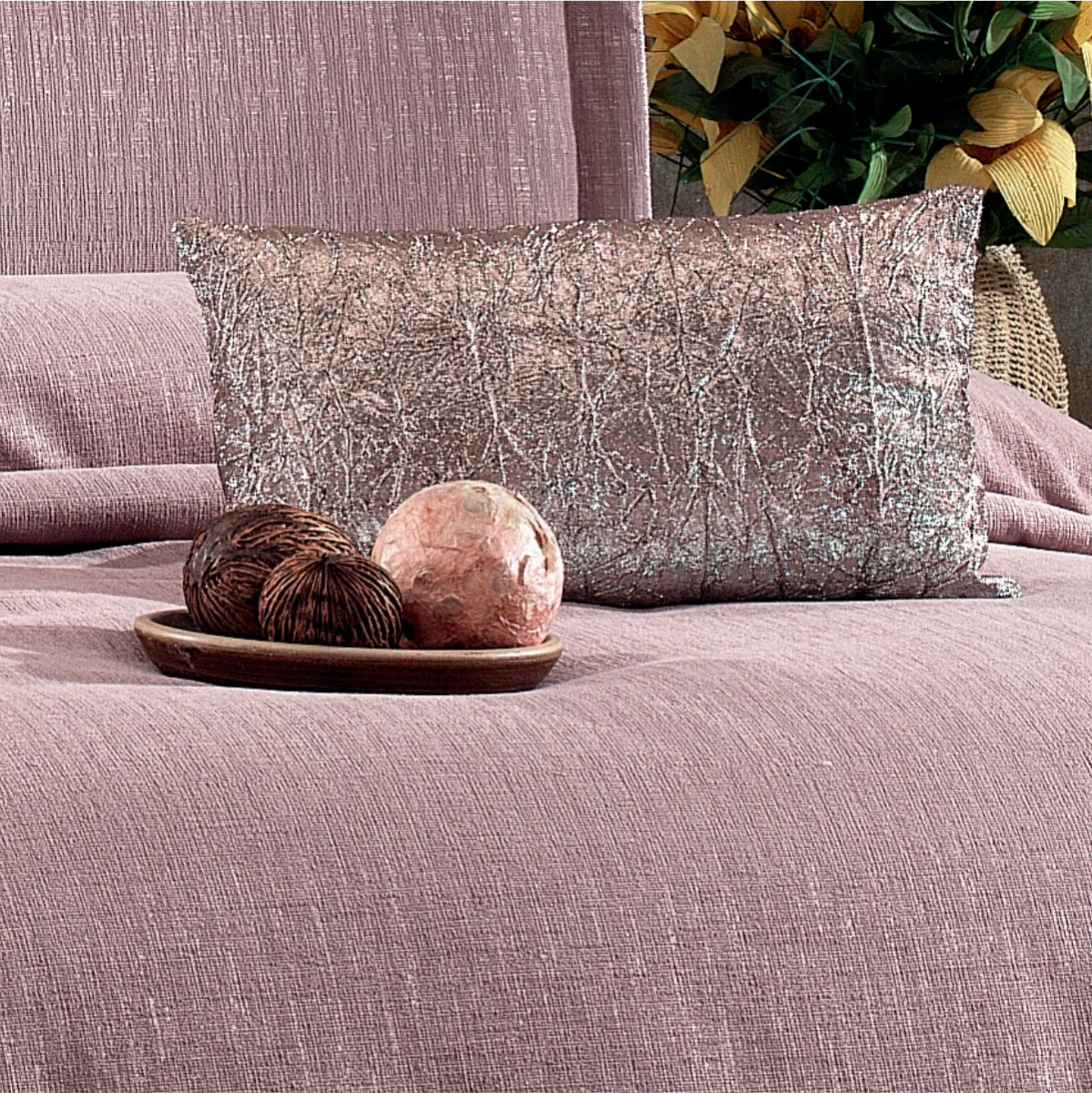 4 Stück 100% Chenille Bettdecke im Haus