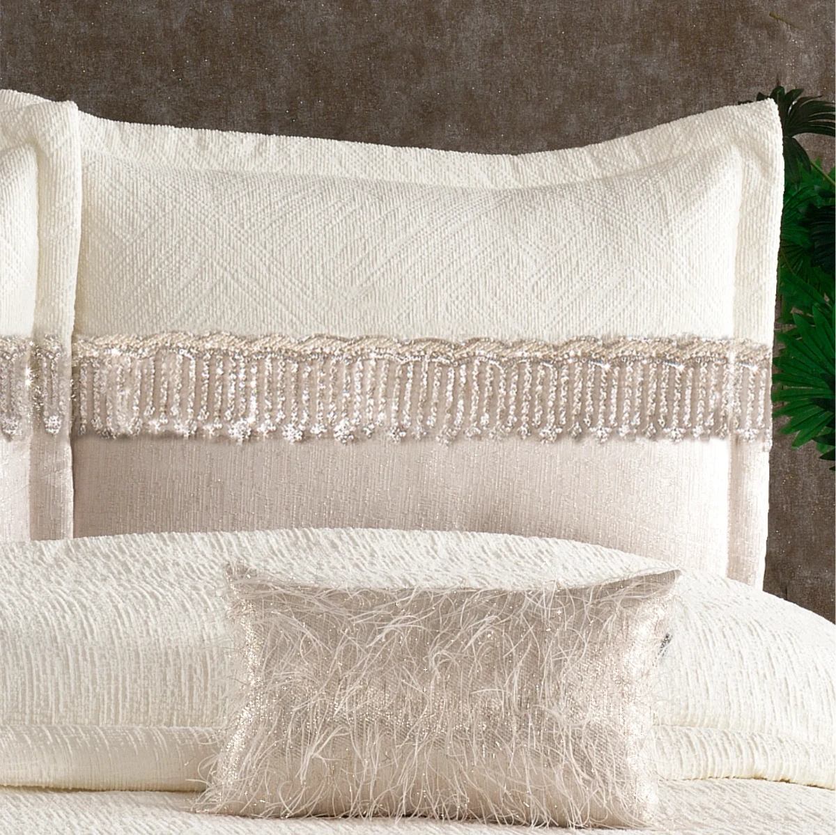 Laren 4 Stück klassisches Matratzenbezugset 100% Chenille