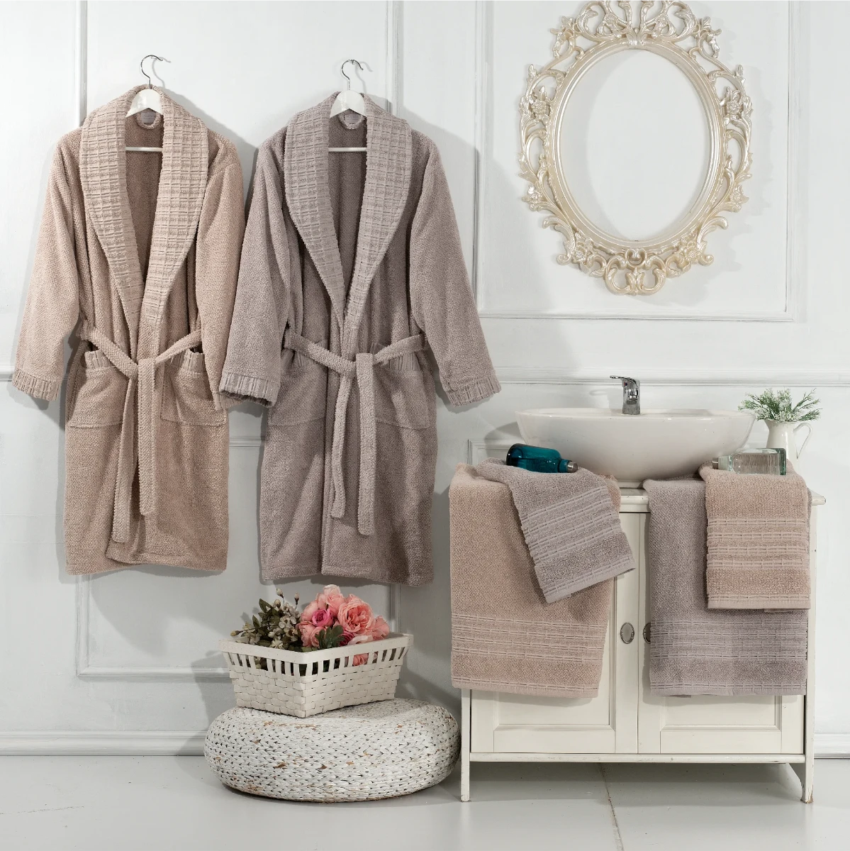 Lola Bademantel Set 100% Baumwolle 6 Stücke