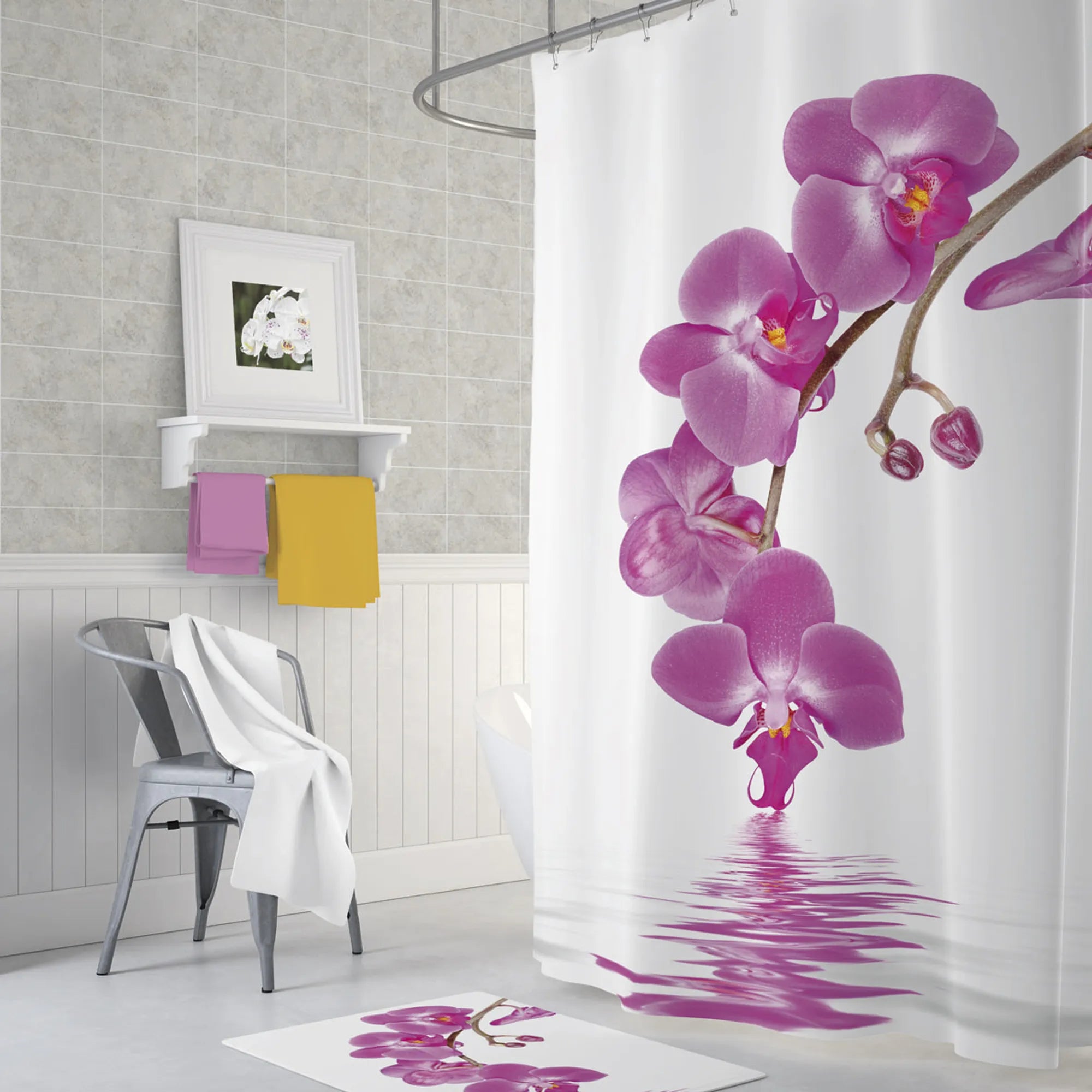Duschvorhang Orchid - Wasserabweisend - 180x200 cm