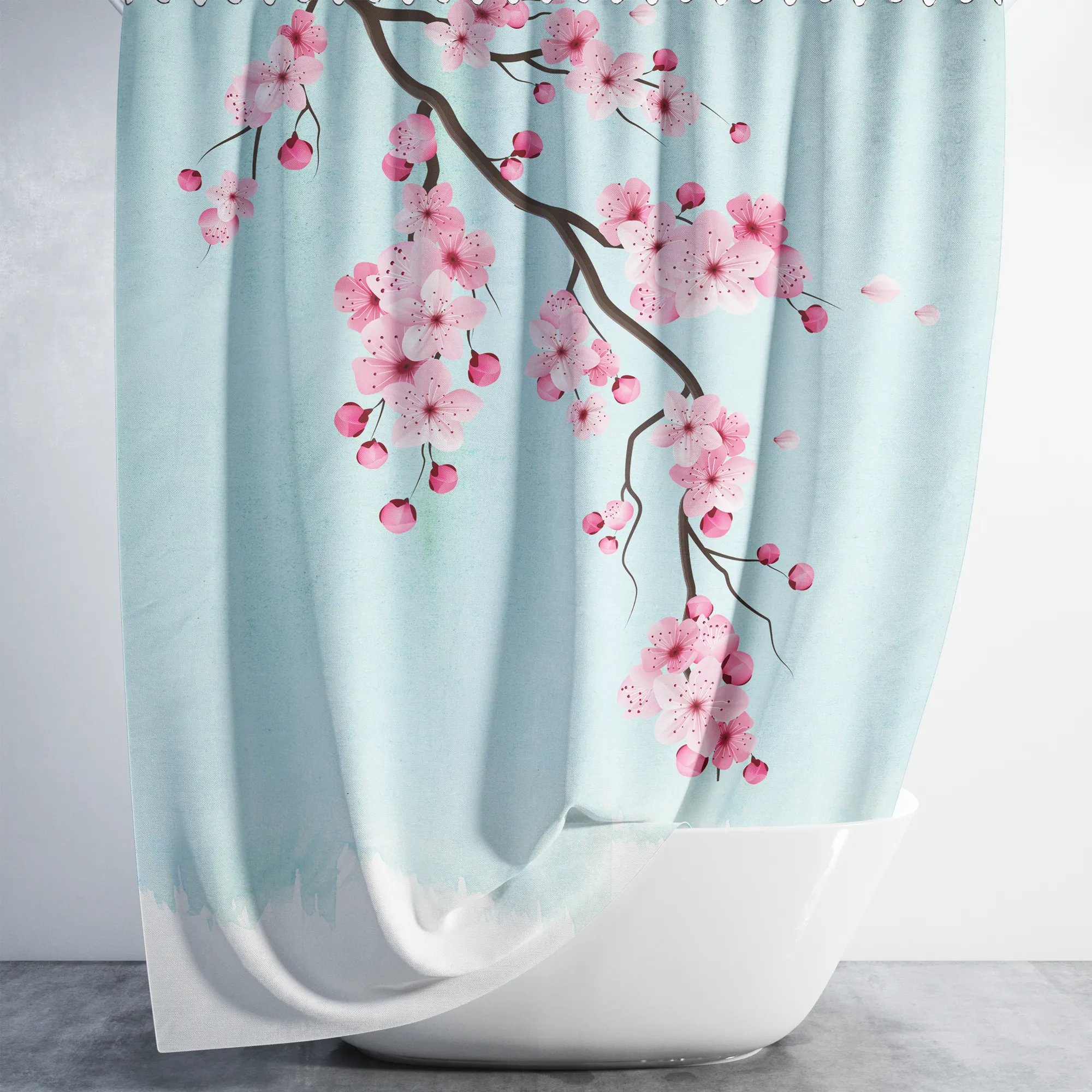 Duschvorhang Sakura - Wasserabweisend - 180x200 cm