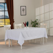 Neocotton Jacquard Tischdecke Weiß - 160x220 cm