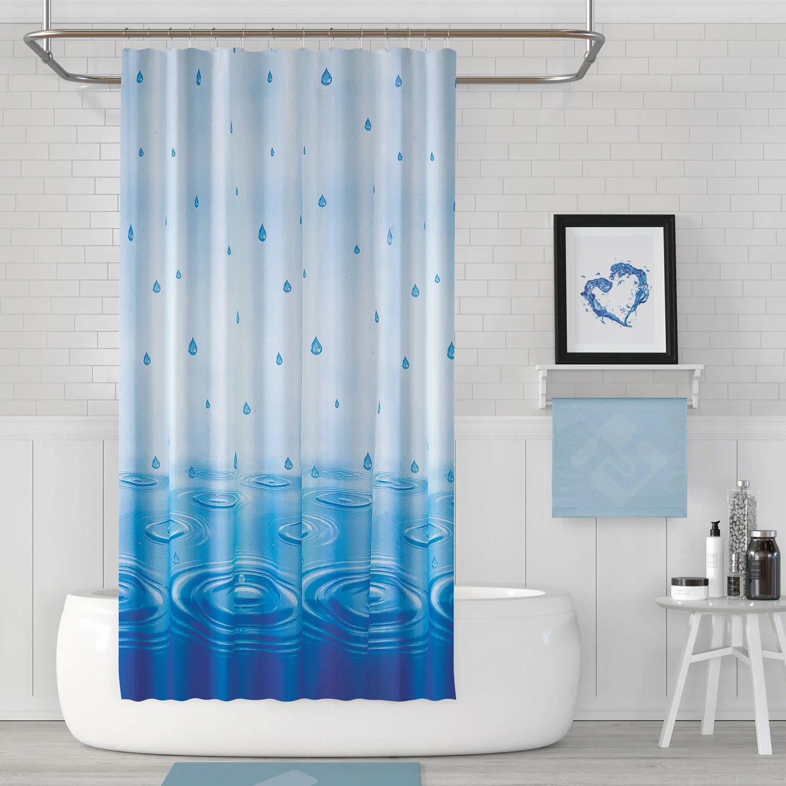 Duschvorhang Modell 5020 - Wasserabweisend - 180x200 cm