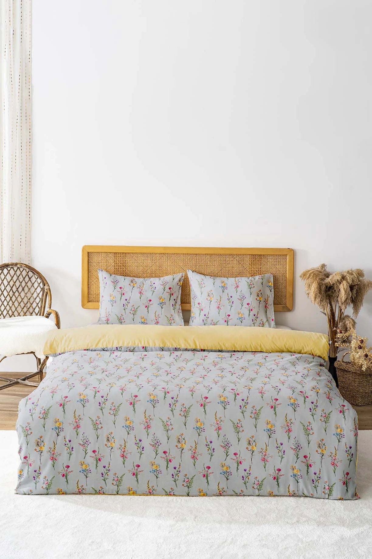 Bettwäsche-Set Bougainvillea - Polycotton - 200x215 cm