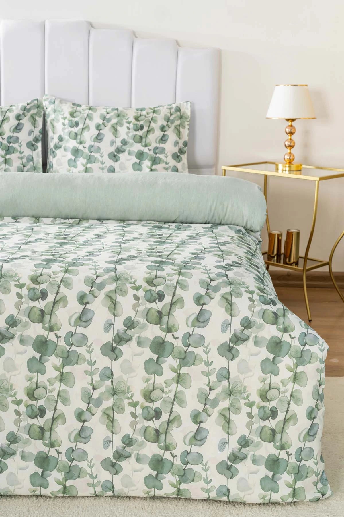Bettwäsche-Set Eukalyptus - Polycotton - 200x215 cm