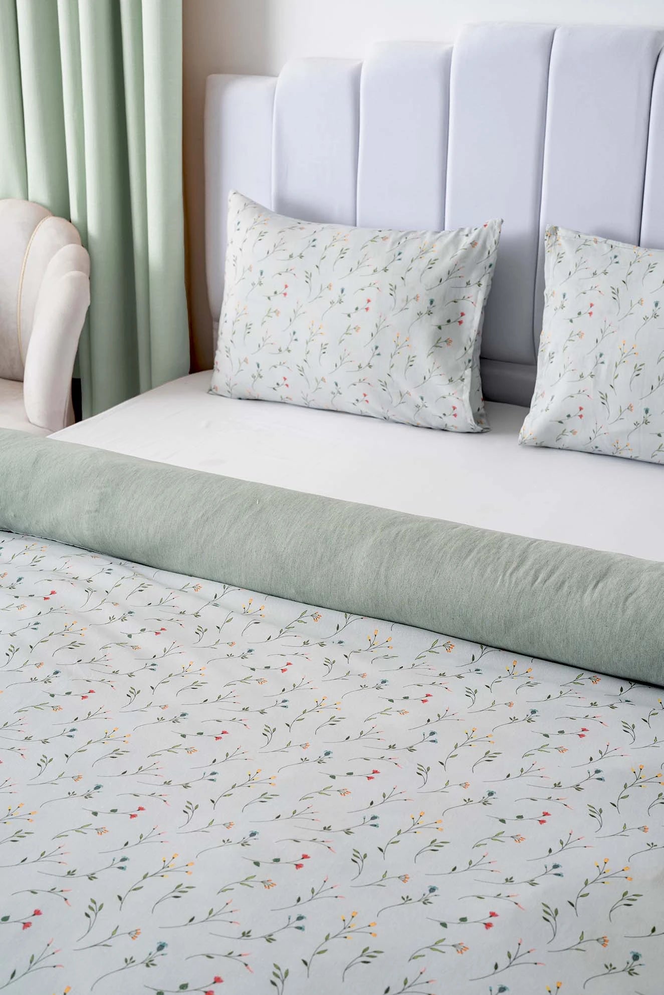 Bettwäsche-Set Clara Grün - Polycotton - 200x215 cm