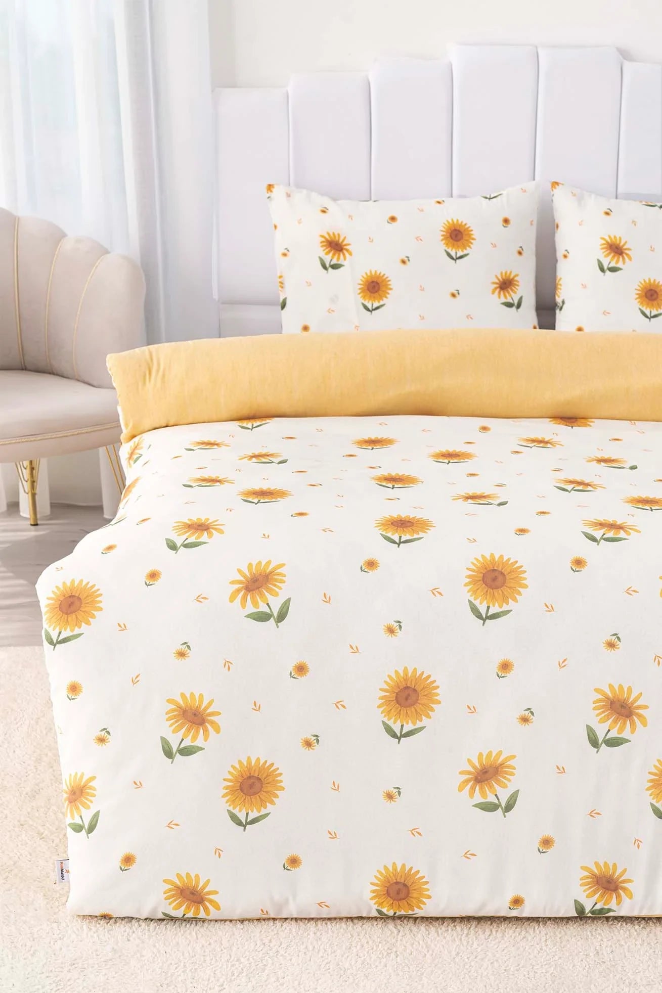 Bettwäsche-Set Sonnenblume - Polycotton - 200x215 cm
