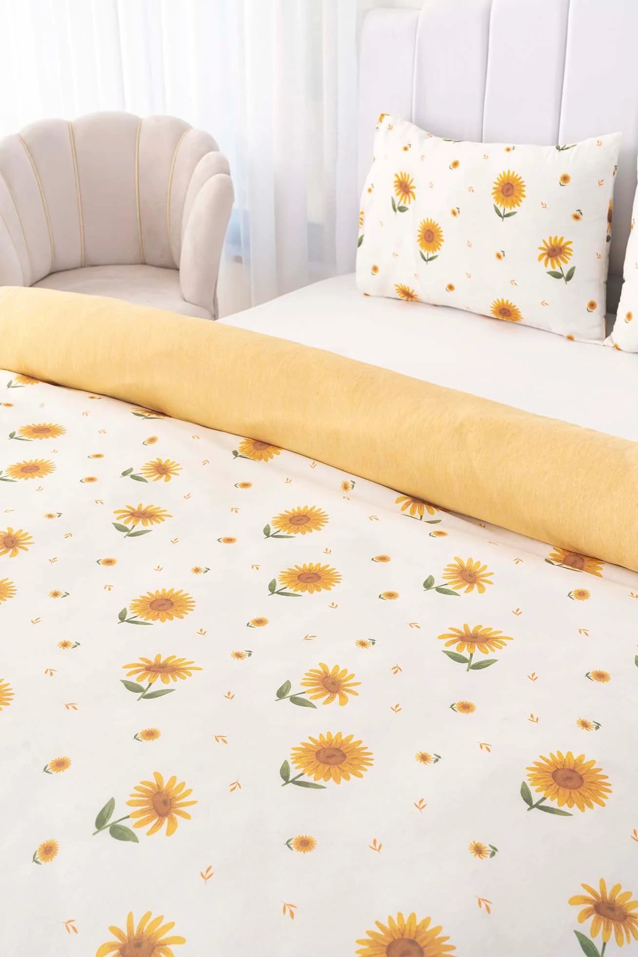 Set biancheria da letto Girasole - Policotone - 200x215 cm