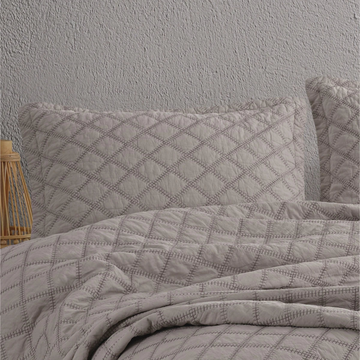 Vision Bed Cover Set 100% Baumwolle beschichtet Textur