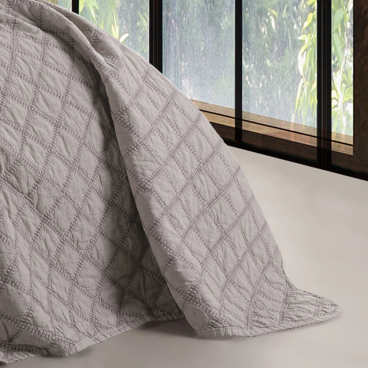 Vision Bed Cover Set 100% Baumwolle beschichtet Textur