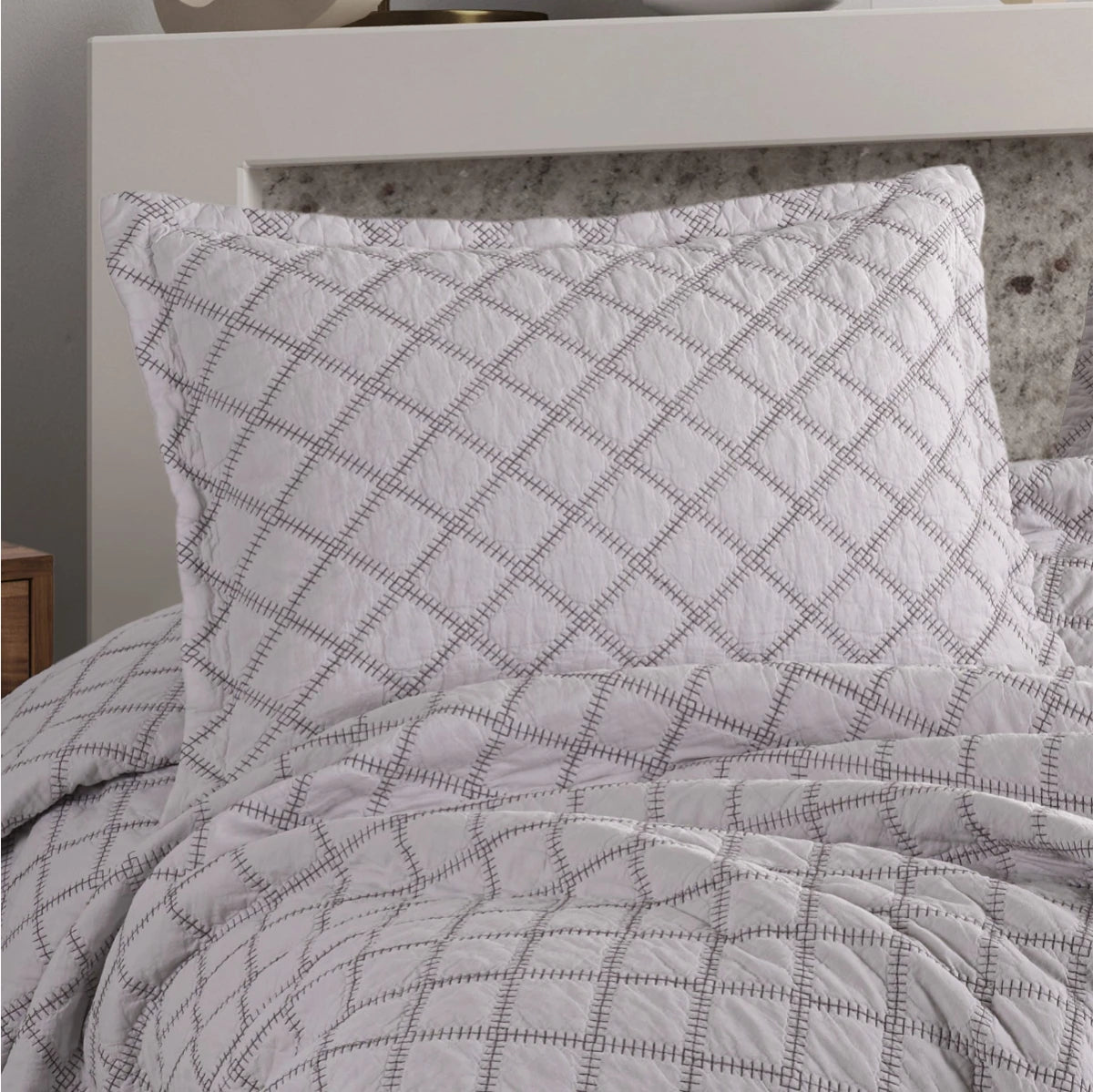 Vision Bed Cover Set 100% Baumwolle beschichtet Textur